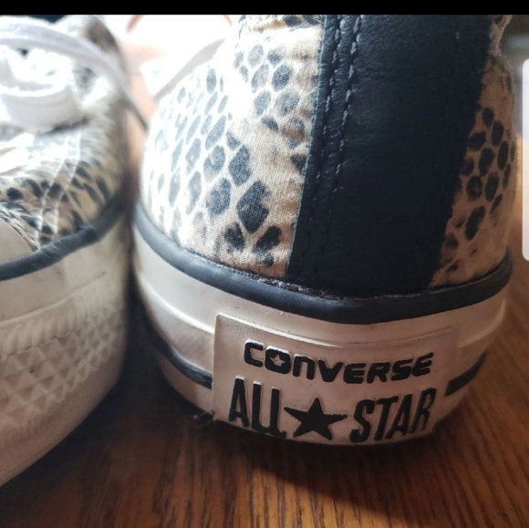 Snake print Converse Wm 10 Men 8 - Picture 2 of 4